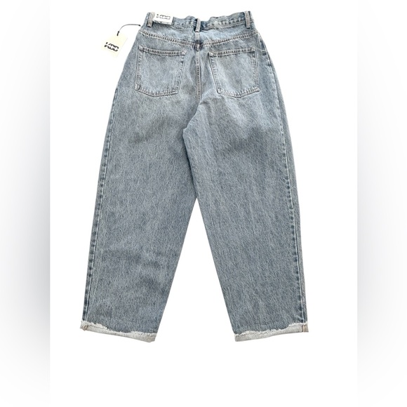 KBB by Kahlana Devin Barrel Leg Jeans High Rise Size 8 NWT ✨ - Picture 7 of 8